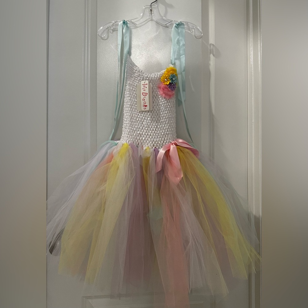 Brand New Tutu Dreams Beautiful Colorful Pastel Little Girls Tutu Dress XL